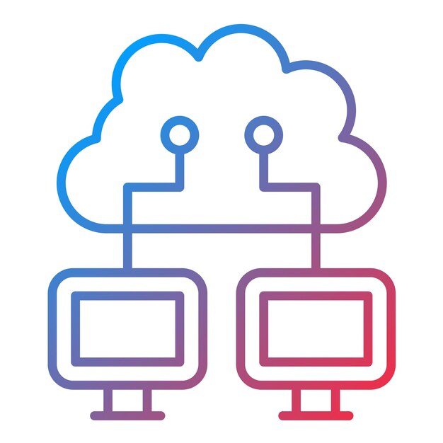 Cloud Network icon vector image Can be used for Web Marketing