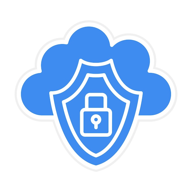 Cloud Security icon vector image Can be used for Cloud Computing