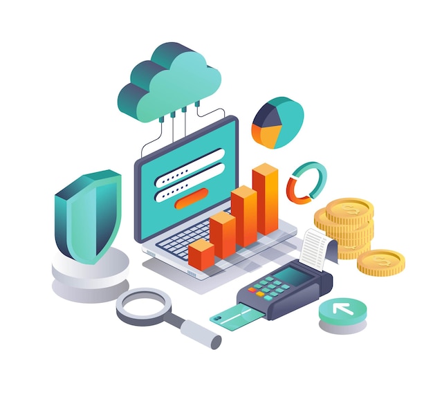 Cloud server data analysis and online payment security