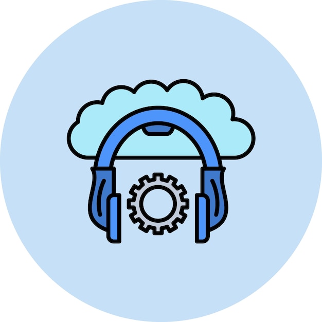 Cloud Service Flat Illustration