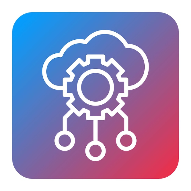 cloud services icon vector image can be used for professional services