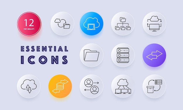 Cloud storage icon Cloud upload laptop connection file directory cloud synchronization server storage data transfer database file sharing system network folder remote access data backup