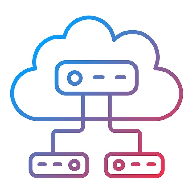 cloud storage icon vector image can be used for cloud computing