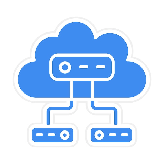 cloud storage icon vector image can be used for cloud computing