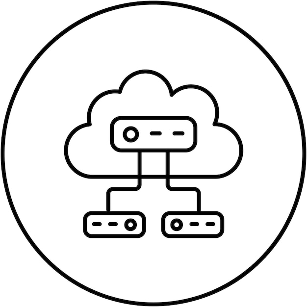 cloud storage icon vector image can be used for cloud computing
