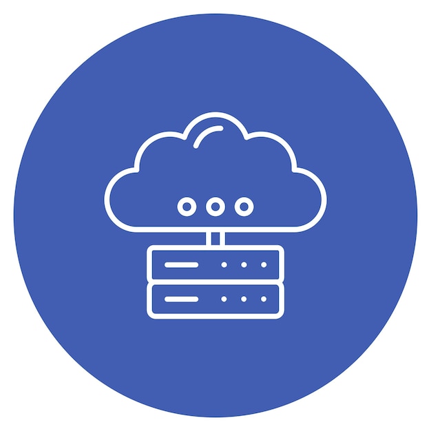 cloud storage icon vector image can be used for computer science
