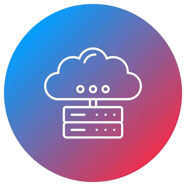 cloud storage icon vector image can be used for computer science