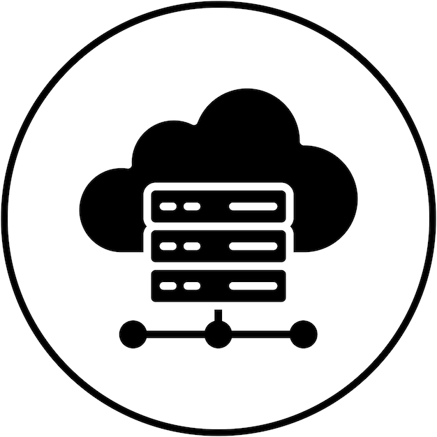 Cloud Storage vector icon Can be used for Web Marketing iconset