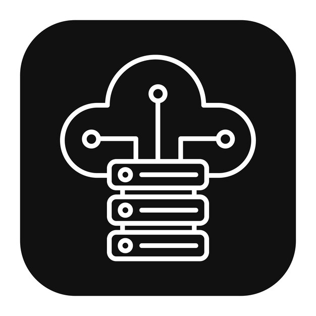 Cloud Storage Vector Illustration