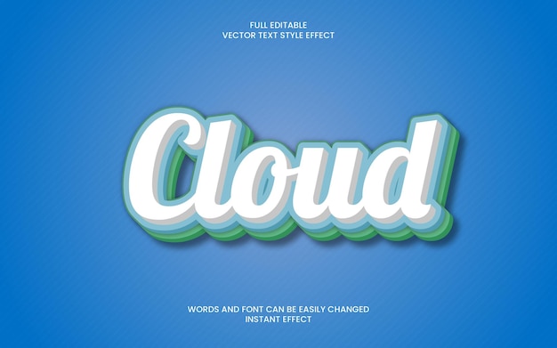 Cloud Text Effect