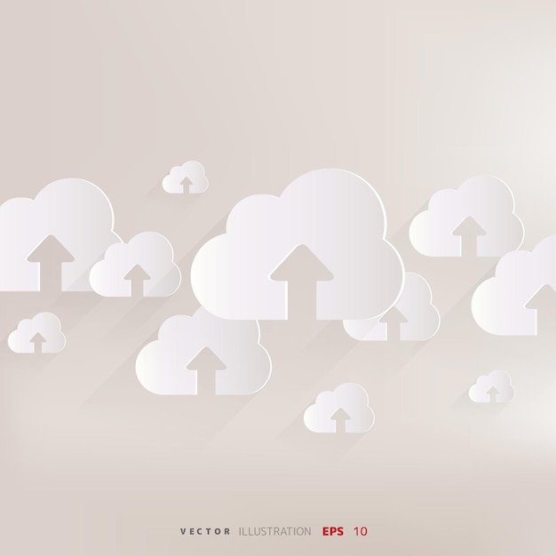 Cloud upload applikation webikon