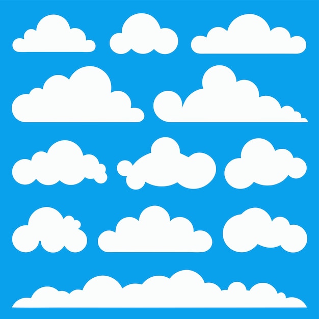 Clouds against a bright blue sky