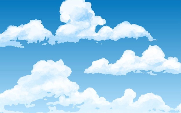 clouds in blue sky background
