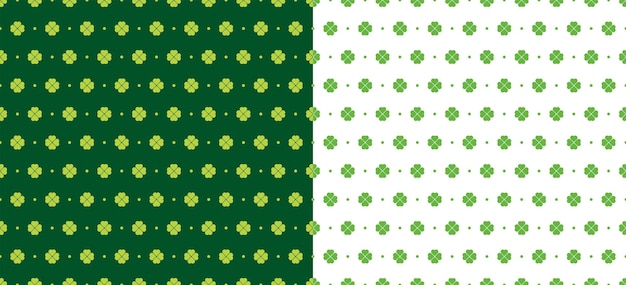 Clover seamless models Endless repeating background texture wallpaper Vector illustration