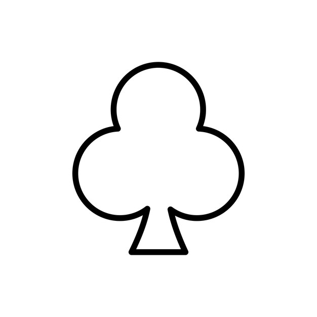 Club icon isolated on white background