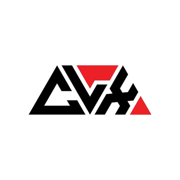 clx triangle letter logo design with triangle shape clx triangle logo design monogram clx triangle vector logo template with red color clx triangular logo simple elegant and luxurious logo clx