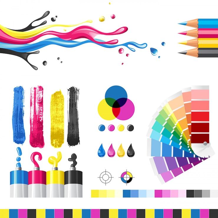 Vektör cmyk color mode