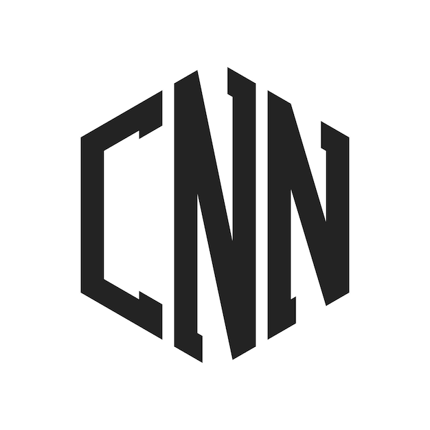 CNN Logo Design Initial Letter CNN Monogram Logo using Hexagon shape