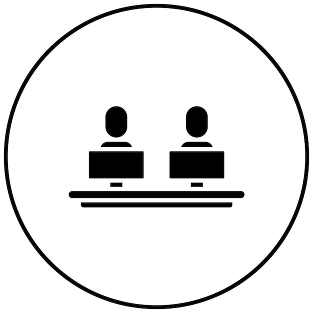 Co Work Space icon vector image Can be used for Digital Nomad