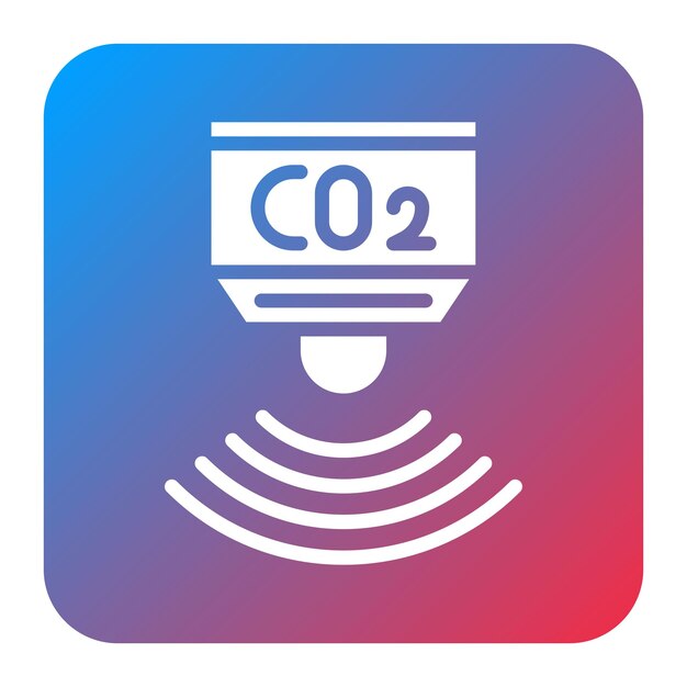 co2 sensor icon vector image can be used for sensors