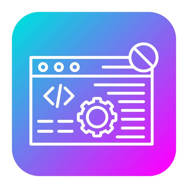 Code Block vector icon Can be used for No Code iconset