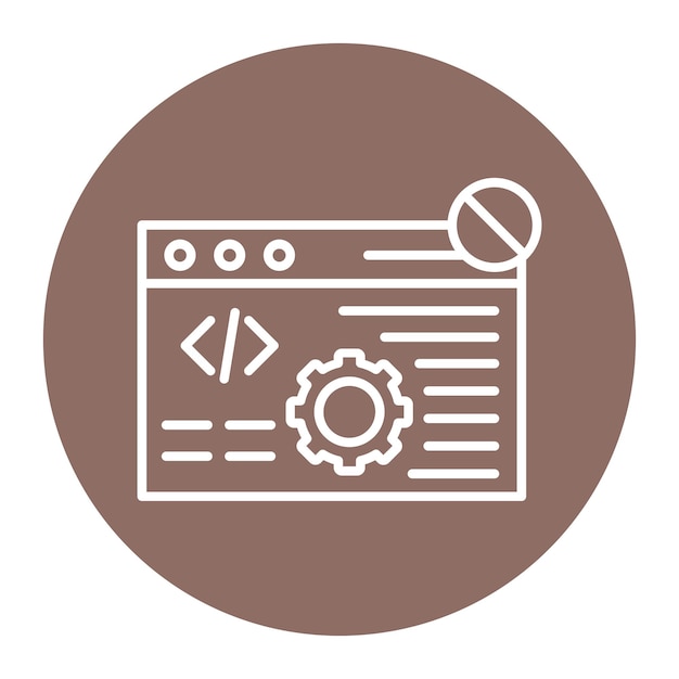 Code Block vector icon Can be used for No Code iconset
