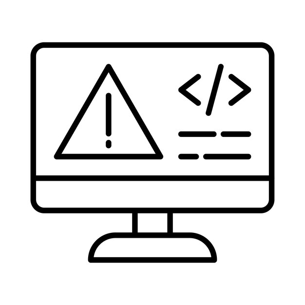 Code Error Line Illustration