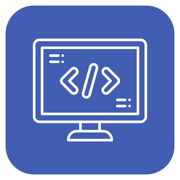 Code icon vector image Can be used for Computer Science