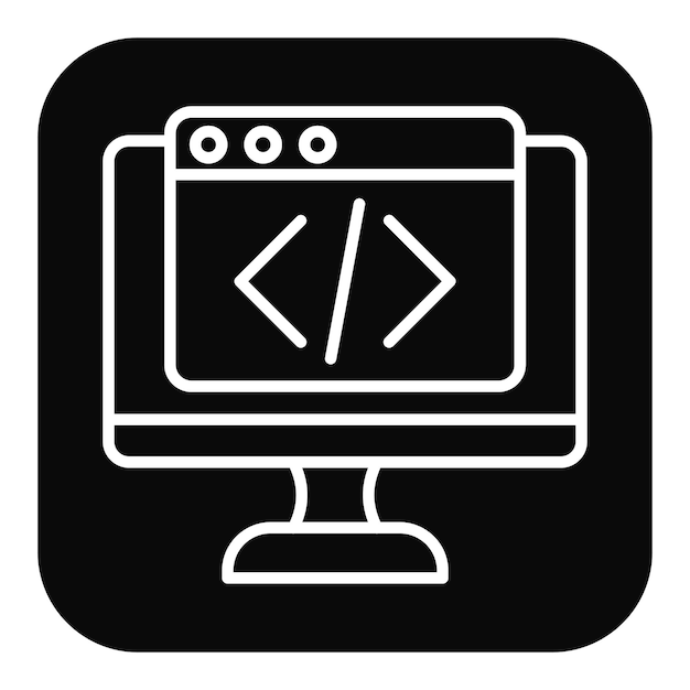 code learning vector icon can be used for online education iconset