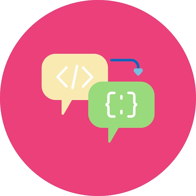 Code Processor Flat Illustration