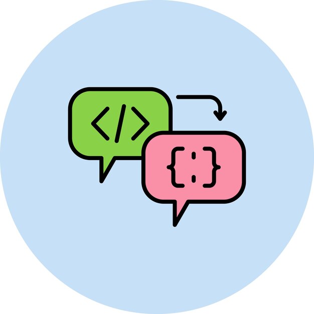 Code Processor Flat Illustration