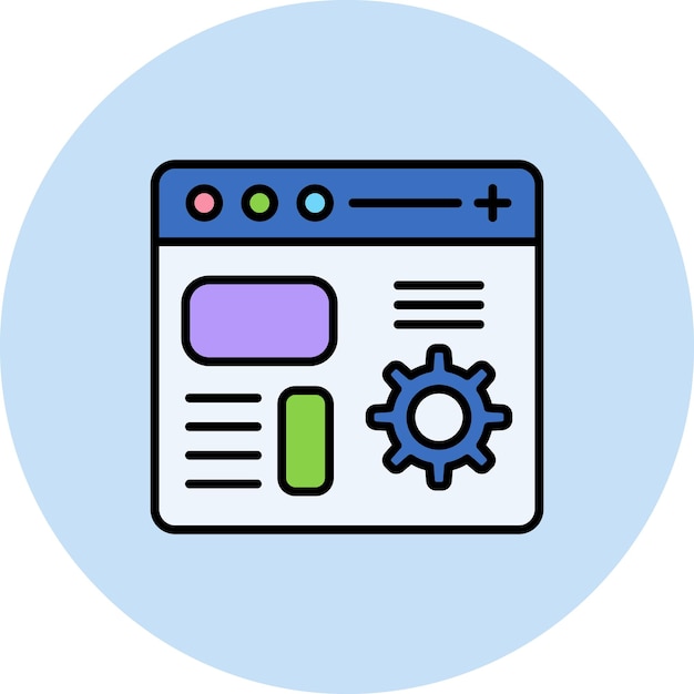 Code Setting Flat Illustration