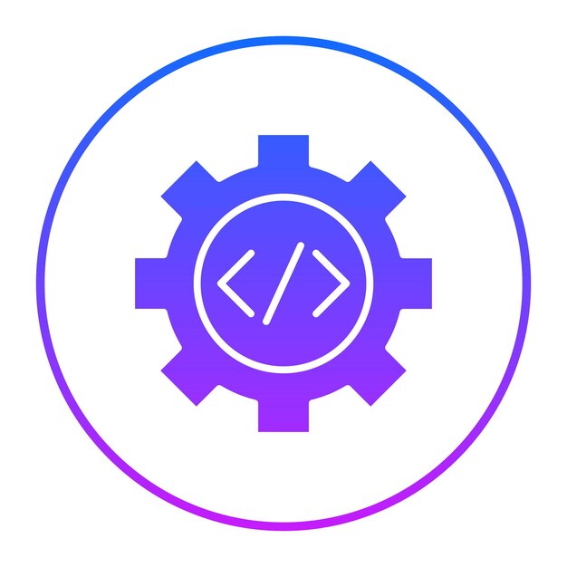 code setting vector illustration