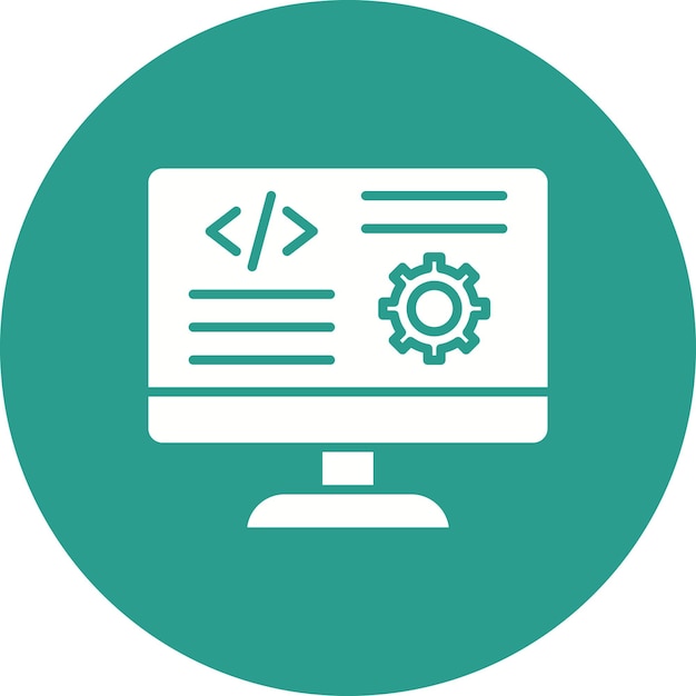 code settings icon vector image can be used for coding and development