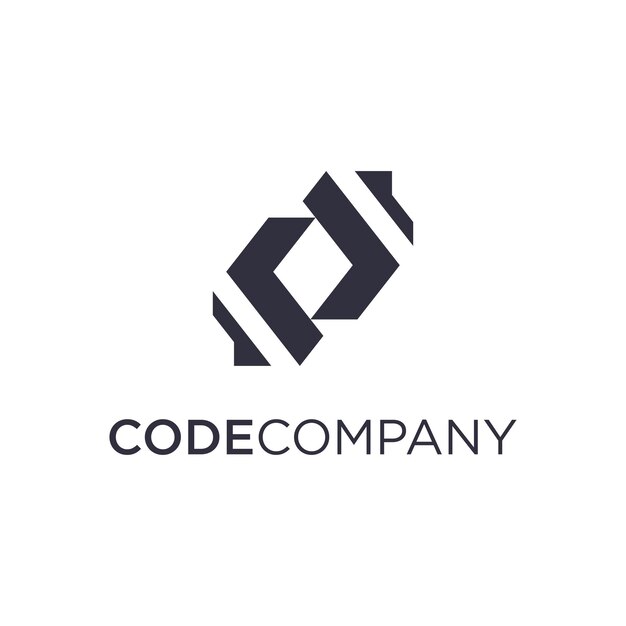Code technology logo vector illustration