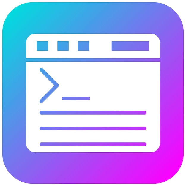 Code Terminal vector icon Can be used for Computer Programming iconset
