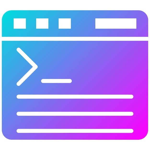 Code Terminal Vector Illustration Style