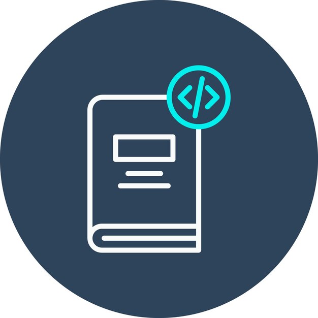 Coding Book vector icon Can be used for Education iconset