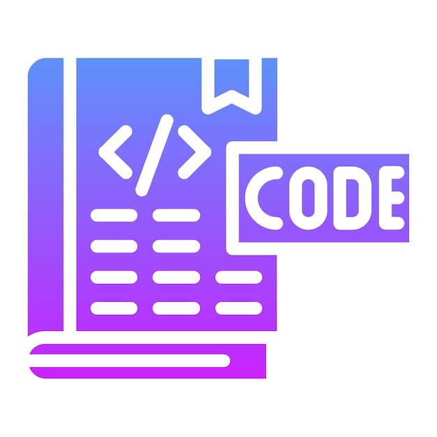 Coding Book vector icon illustration of Education iconset
