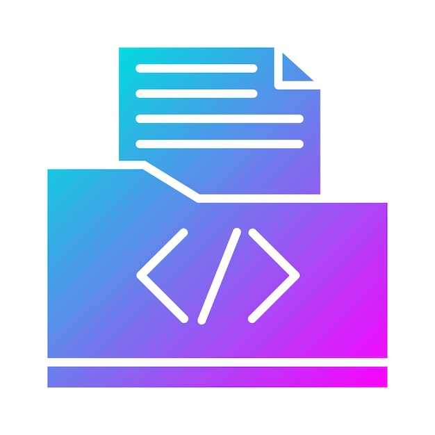 coding folder vector icon can be used for coding and development iconset