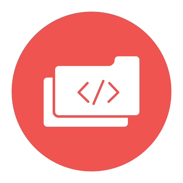 Coding Folder Vector Illustration