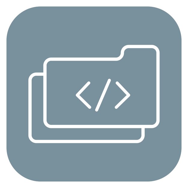 Coding Folder Vector Illustration