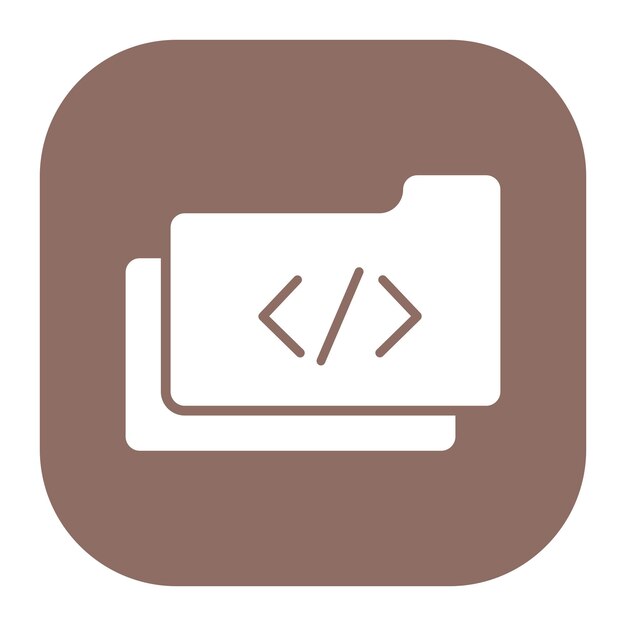 Coding Folder Vector Illustration