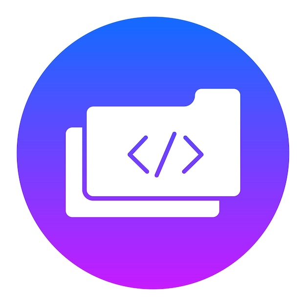Coding Folder Vector Illustration