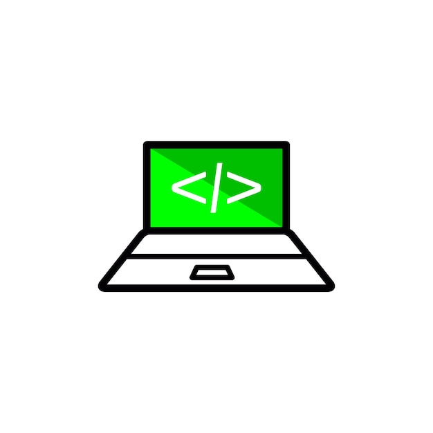 coding icon vector design template