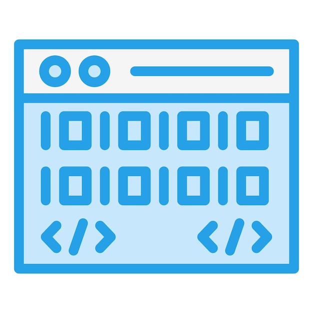 Coding Vector Icon Design Illustration