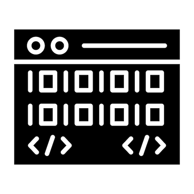 coding vector icon design illustration