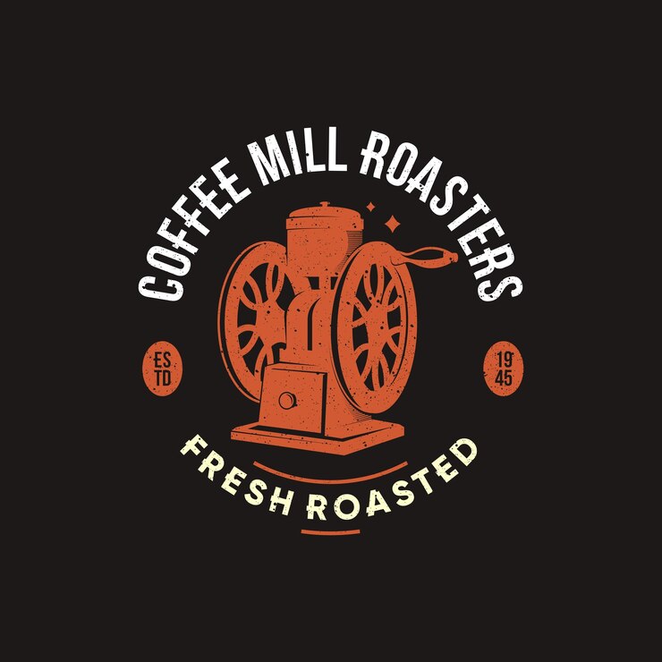 Coffee roasters logo design template