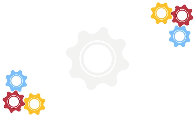 cog wheels vector illustration customer support icon technical support engineering background