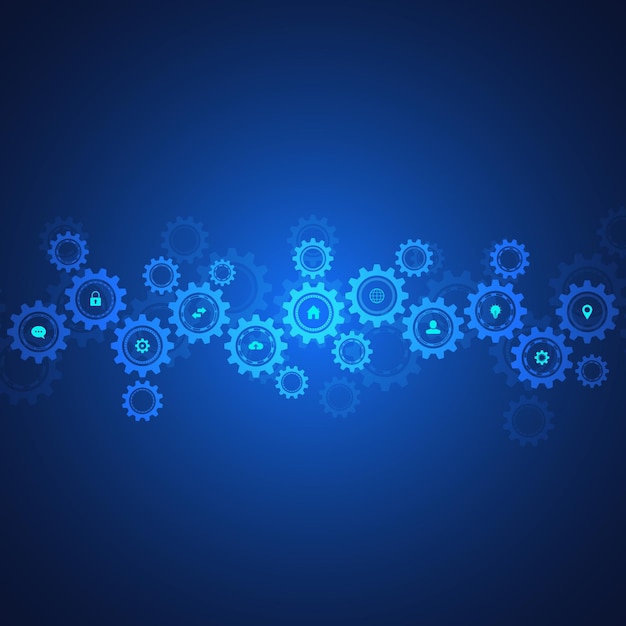 cogs and gear wheel mechanisms background